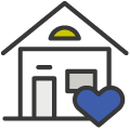 House with heart icon