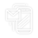 Envelope and phone icon