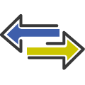 Left and right arrows icon