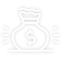 Bag of money icon